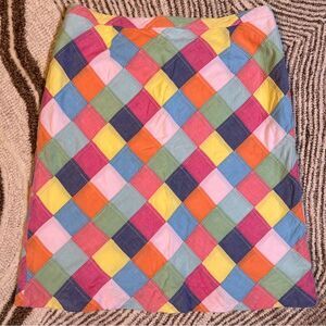 Brooks Brothers patchwork a-line skirt 💗 size 10